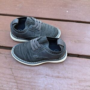 Cat & Jack Boys Oxford Gray Dress Shoes Size 7 EUC